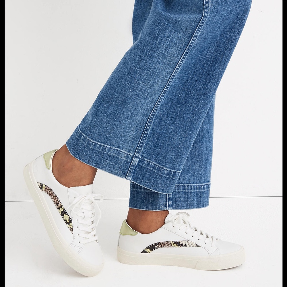 Madewell Sneakers Snake-Embossed Metallic Leather - Picture 2 of 8